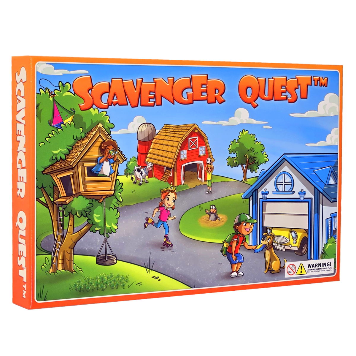 Scavenger Quest Board Game, Fun for Kids and Adults, 2-4 Players, Ages 5+, Family-Friendly Outdoor Seek-and-Find Game, Skill-Building & Educational.