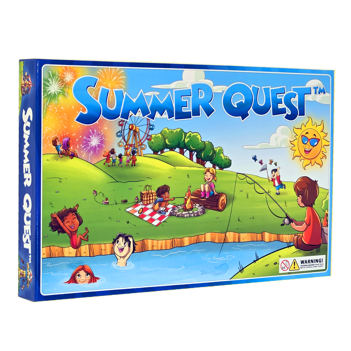 Summer Quest Board Game, Fun for Kids and Adults, 2-4 Players, Ages 5+, Family-Friendly Summer-Themed Activities & Strategic Gameplay, Skill-Building & Educational, Fun for All Seasons!
